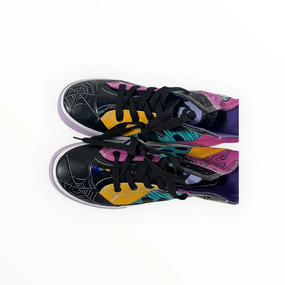 Disney Ground Up Nightmare Before Christmas Sally Patchwork High Top Sneakers